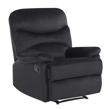 Fauteuil de relaxation en velours noir