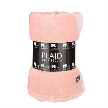 Plaid polaire pêche 180x130