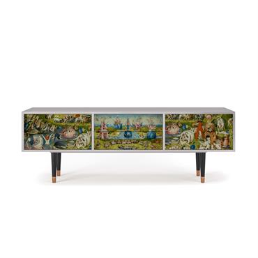 Meuble TV  multicolore 2 tiroirs et 2 portes L 170 cm