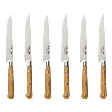 Set 6 couteaux steak