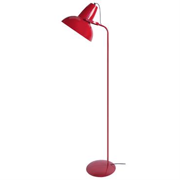 Lampadaire liseuse métal rouge