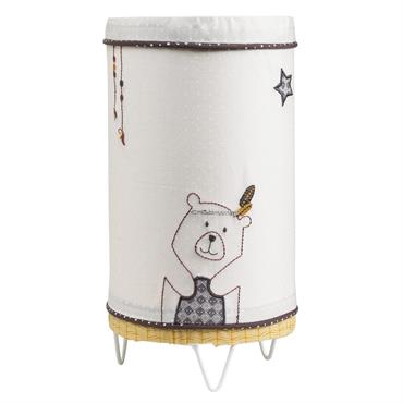 Luminaire enfant à poser en coton beige