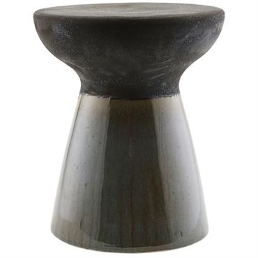 Tabouret en faïence noir tacheté Pablo - House Doctor