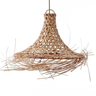 Abat-jour en rotin diamètre 60cm beige