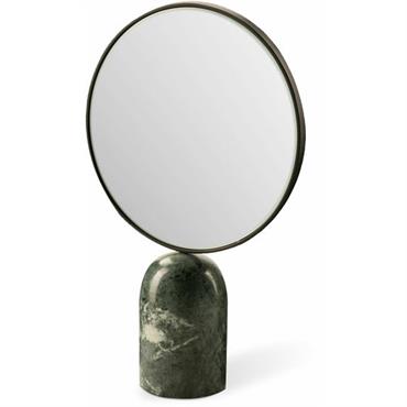 Miroir à poser rond en marbre vert - Pols Potten