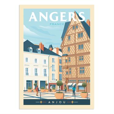 Affiche Angers Maison d'Adam 21x29