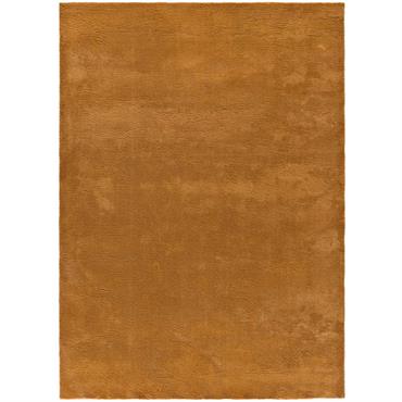 Tapis lavable uni cuivre antidérapant