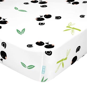 Drap-housse 100% Coton Multicolore 60x120x14 cm 