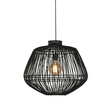 Suspension rotin noir D60cm