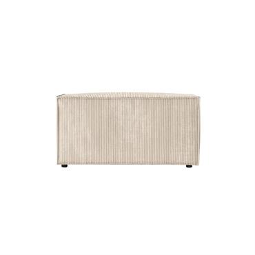 Pouf en velours côtelé - Beige