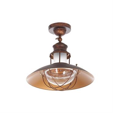 Plafonnier en Métal Marron