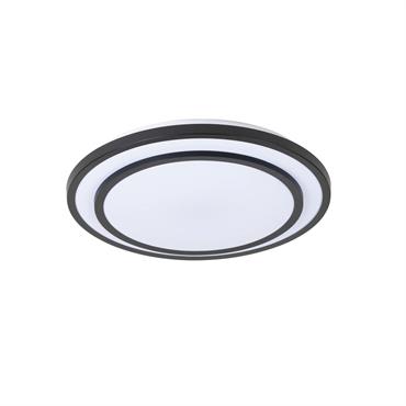 Plafonnier LED en Métal Noir