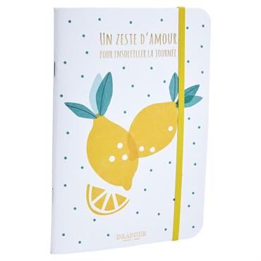 Carnet a5 citrons zeste d'amour