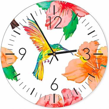 Horloge colibri orange D60