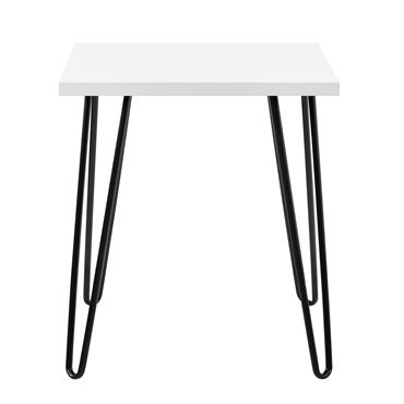 Table d'appoint en mélaminés blanc