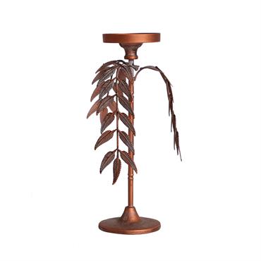 Chandelier en fer cuivre 15x15x36 cm