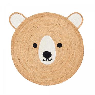 Un Amour De Tapis est une PME française, son entrepôt est en Essonne. tapis rond Ø140cm fait main en jute motif animaux pour chambre JUTEBEAR Impalo par Un Amour de ...