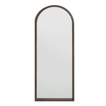 Miroir sur pied en forme d’arc couleur marron vieilli