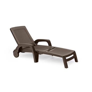 Bains de soleil marron 88x46 cm