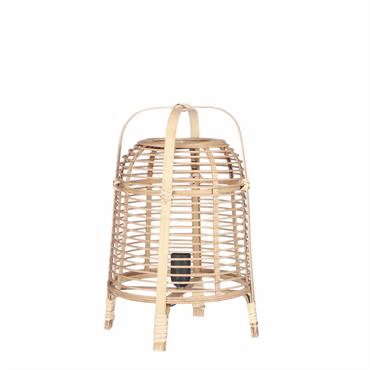 Lampe à poser en bambou marron clair H41