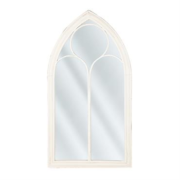 Miroir en métal blanc 113x62