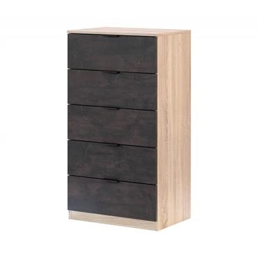 Commode effet bois beige