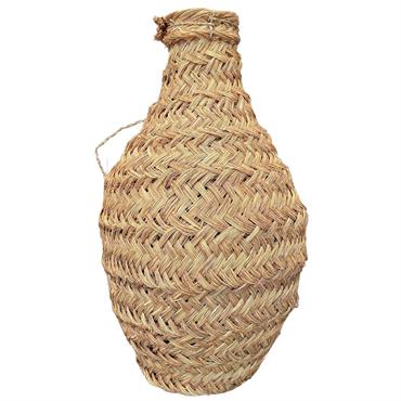 Grand panier déco amphore osier naturel 22x22x75 cm