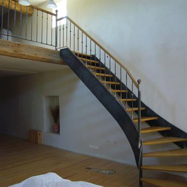 Escalier bois et fer  Domozoom