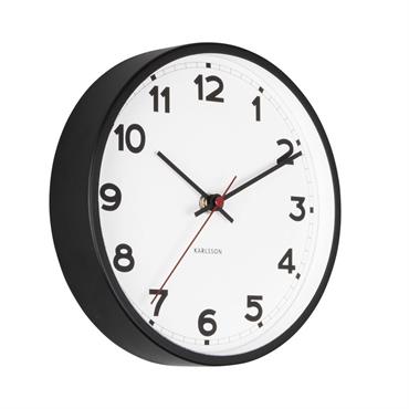 Cette horloge au style classique s'intégrera facilement à tous vos intérieurs. Dimensions : 20 x 20 x 4 cm Matière : métal et verre 