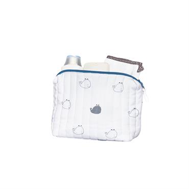 Trousse de toilette en coton Bio blanc