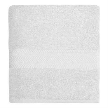 Drap de bain 550 g/m²  blanc 70x140 cm