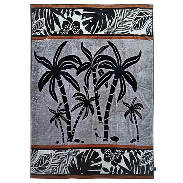 Serviette de plage éponge velours Jacquard Inagua 140x180