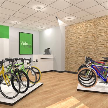 Un magasin de vélo à Lyon 3.
  Domozoom
