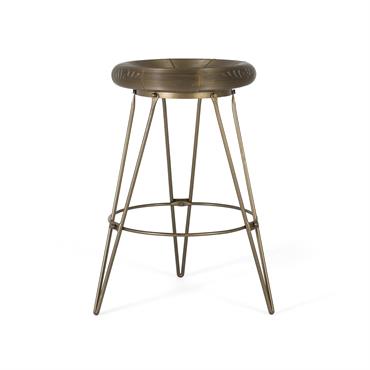 Tabouret de bar haut en métal 76 cm de haut