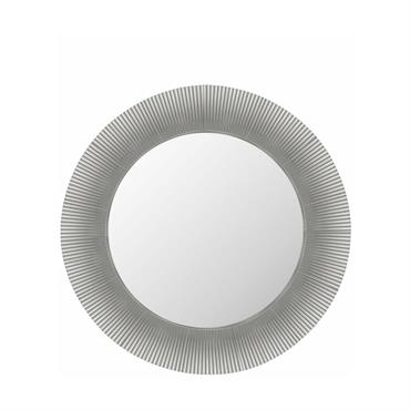 Miroir rond en métal gris 78 cm Saints - Kartell