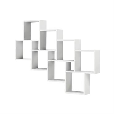 Vous souhaitez pouvoir ajouter une touche moderne à votre intérieur tout en bénéficiant d'un espace de rangement ? Cette Etagère Murale Flottante 11 Compartiments - Laurio trouvera parfaitement sa place ...