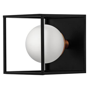 Luminaire de salle de bain en acier noir