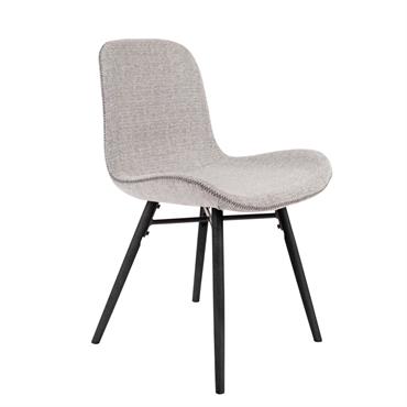 Chaise en tissu gris