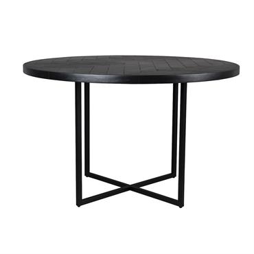 Table design en bois noir