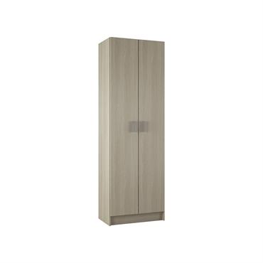 Armoire polyvalente à 2 portes effet bois beige 59x37 cm