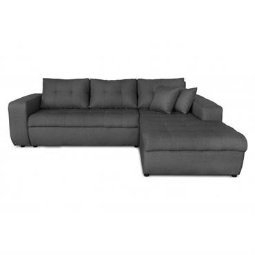 Ce canapé d'angle convertible moderne 4 places en tissu dispose d'une large méridienne qui vous permettra d'être confortablement installé pour des moments de détente agréables. Spacieux, ce canapé d'angle est également ...