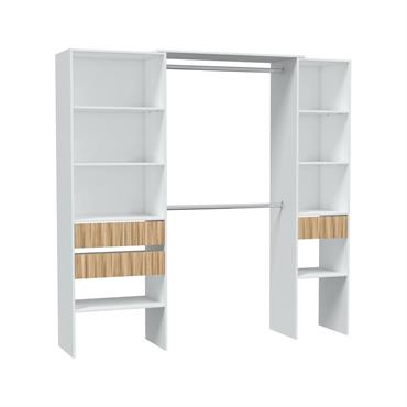 Armoire effet bois blanc