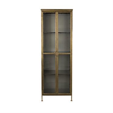 Armoire en métal doré