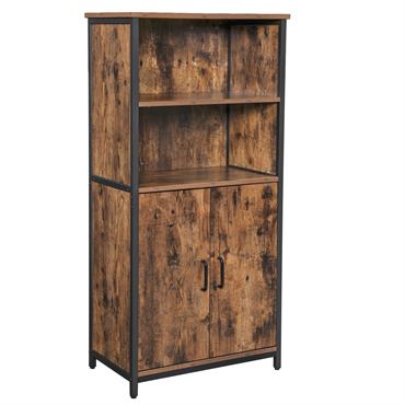 Caractéristiques :Couleur : Marron rustique, noirMatériaux : Panneau d’aggloméré, acierDimensions totales : 35 x 60 x 124,5 cm (P x L x H)Poids : 25,7 kgCapacité de charge statique maximale ...