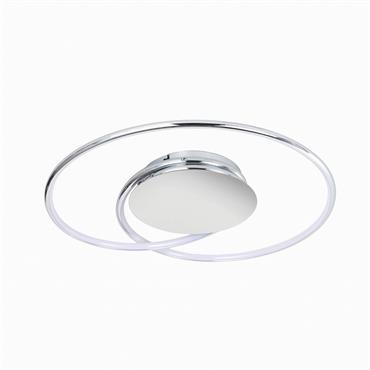 Plafonnier LED en Métal Argent