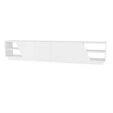 Meuble tv modernes l240cm blanc