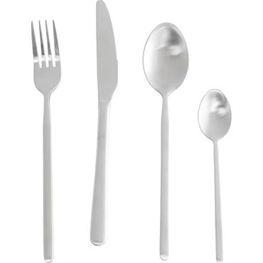 Couverts de table en acier inoxydable argenté 16 pièces