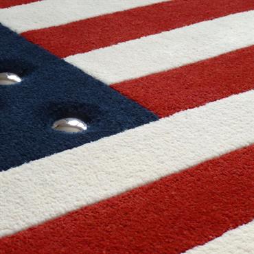 Tapis fait main - laine & métal  Domozoom