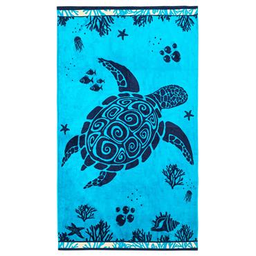 Serviette de plage éponge velours Jacquard Princesa 100x175
