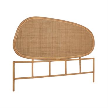 Tête de lit organique en rotin naturel 160cm